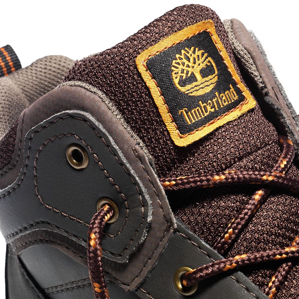 Timberland Kids Hiking Boots Junior Mt. Maddsen Waterproof - Dark Brown - India OC4680735